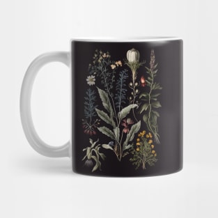 Dark Academia Botanical Poster Mug